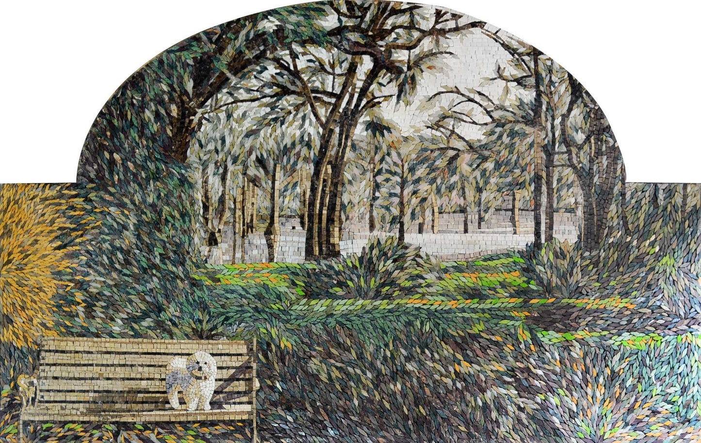 Natural Scene Of The Park Mosaic