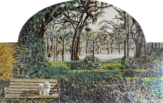 Natural Scene Of The Park Mosaic