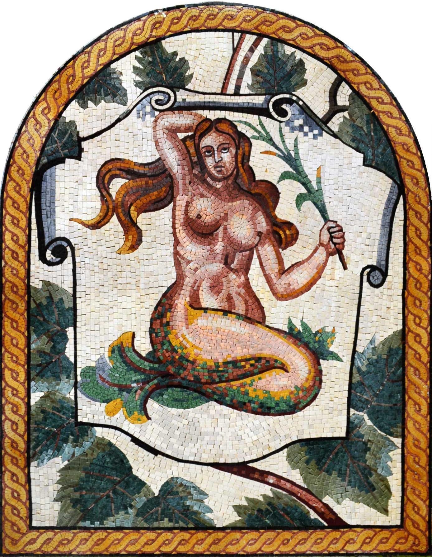 Sirenetta Mosaic Arched Art