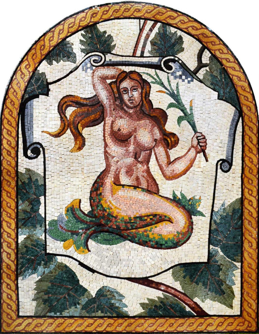 Sirenetta Mosaic Arched Art