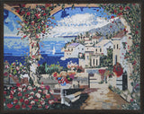 Tuscan Sea View Mural Decorative Mosaic