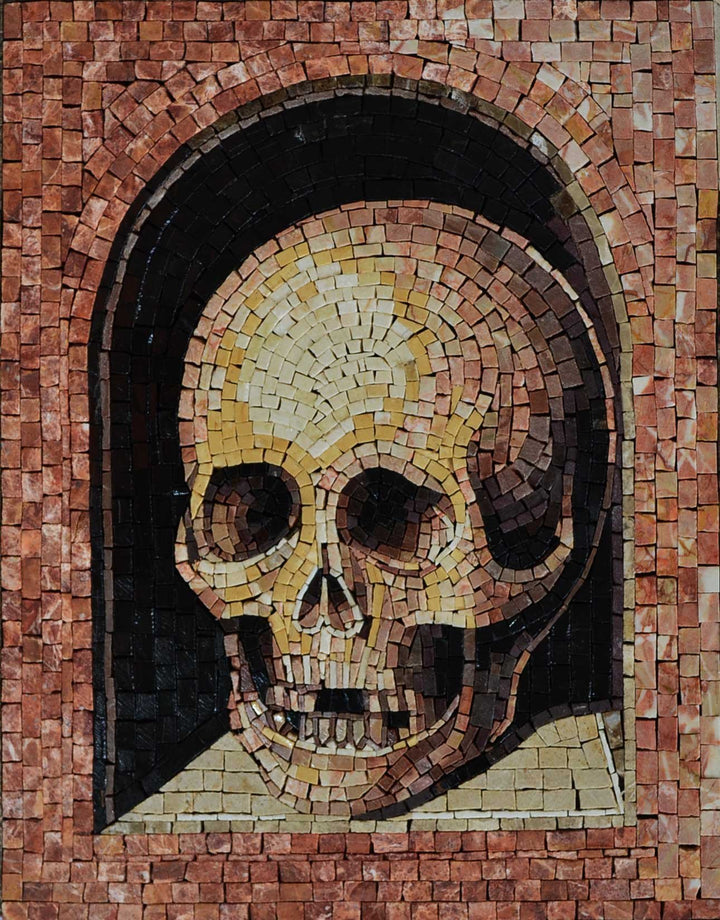 Gothic Skull Artwork Mosaic Mural