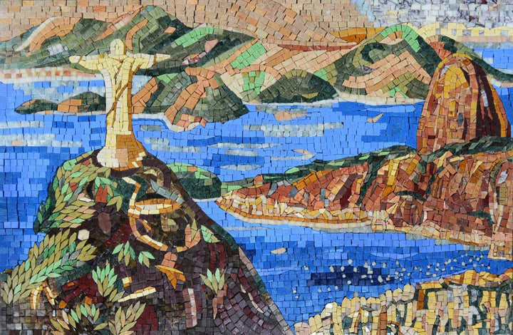 Stone Mosaic Art - Christ The Redeemer