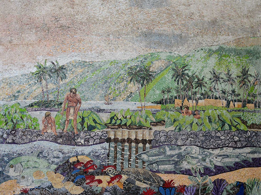 Primitive People Life Illustrative Mosaic