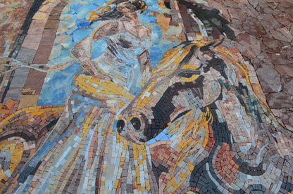 Figurative Mosaic Art - Godiva's Horse