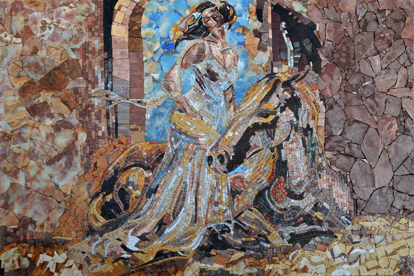 Figurative Mosaic Art - Godiva's Horse