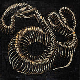 Snake Skeleton in Marble Mosaic Mural