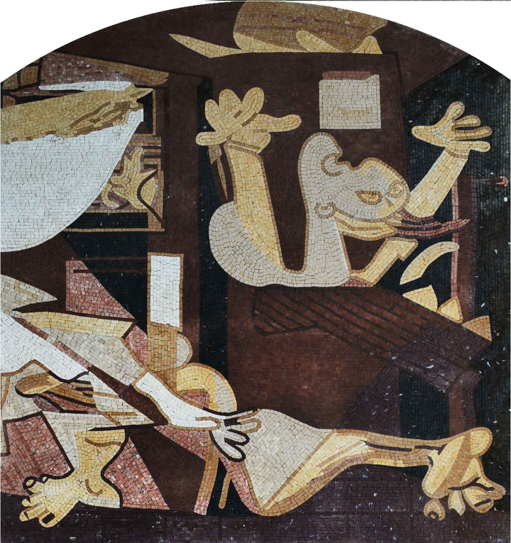 Pablo Picasso Guernica" - Mosaic Art Reproduction "