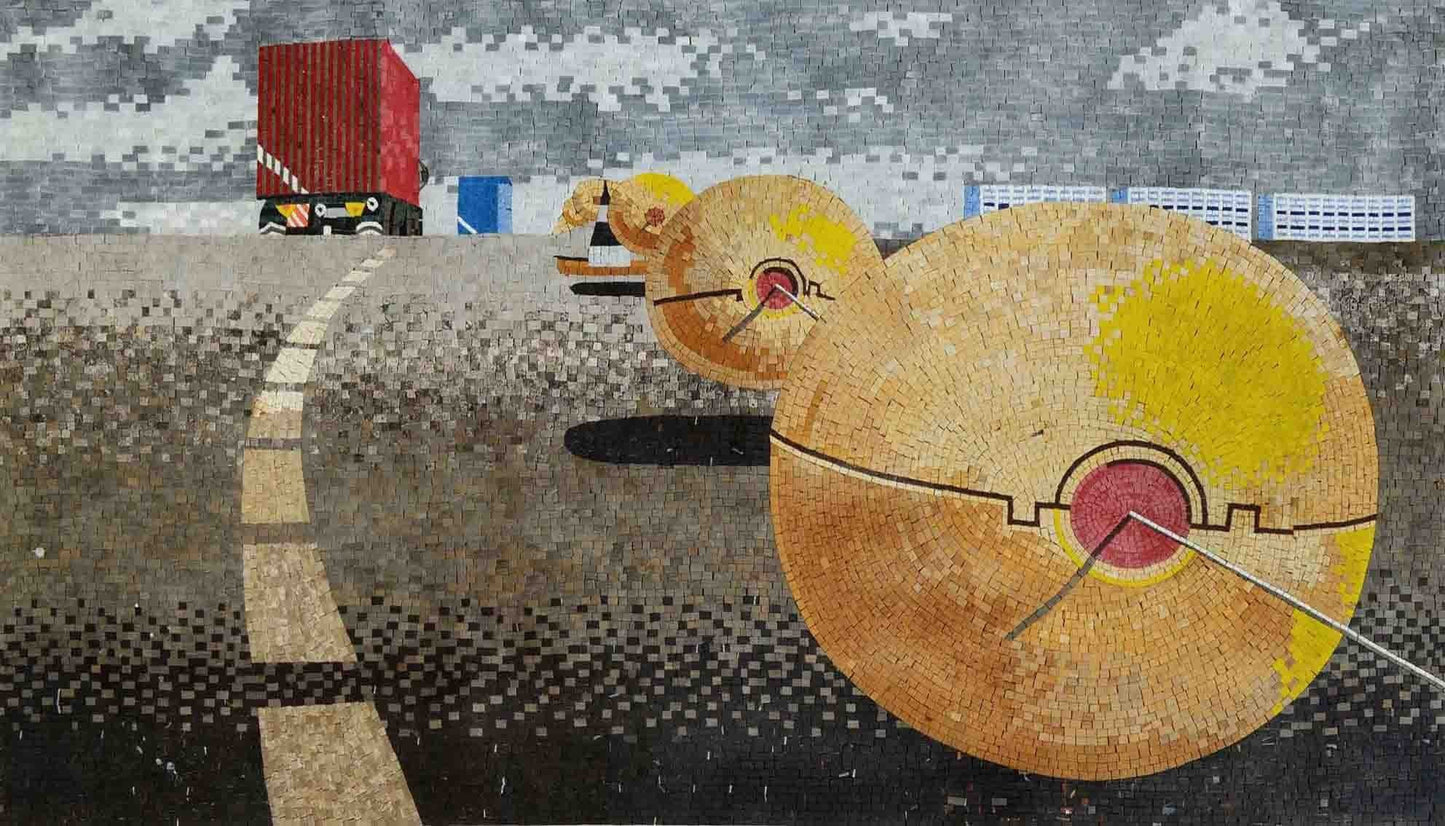 Jeffrey Smart Guiding Spheres" - Mosaic Reproduction"