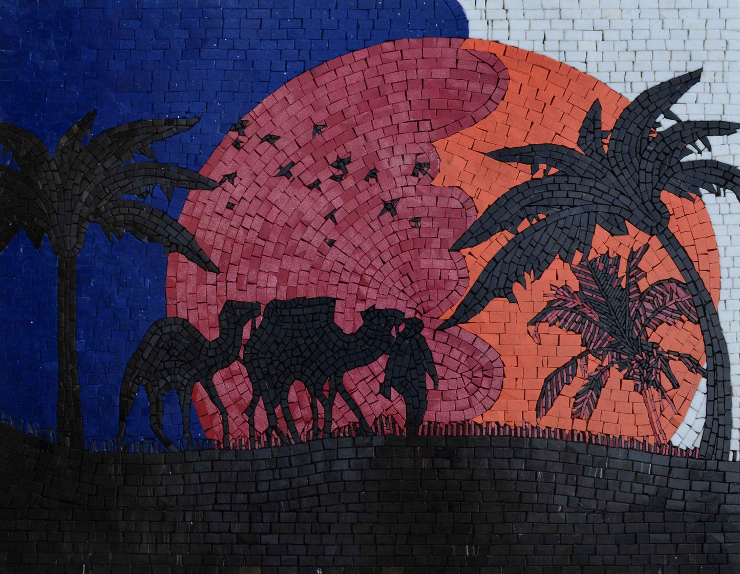 The Desert at Night Custom Mosaic Tile Art