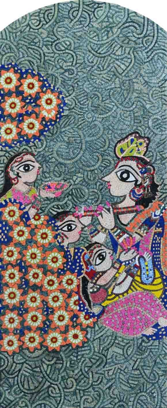 Bharti Dayal Harmony" - Mosaic Art Reproduction"