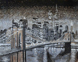 New York Brooklyn Bridge Mosaic