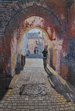 Arcade Tunnel Walk through Mosaic Marble Artwork