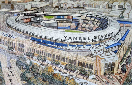 Yankee Stadium Custom Mosaic Handmade