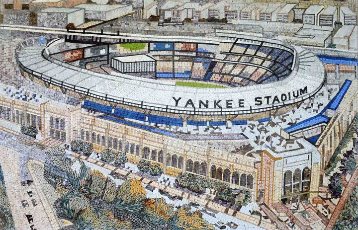 Yankee Stadium Custom Mosaic Handmade