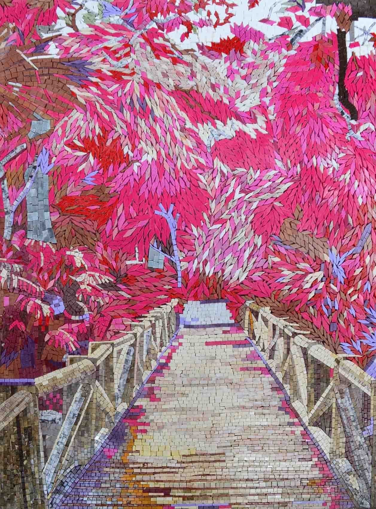 Path in Nature Marble Mosaic