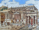 Mosaic Mural-Roman Ancient Forum