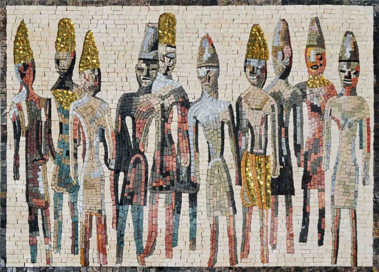Mosaic - Whimsical Phoenician Figures