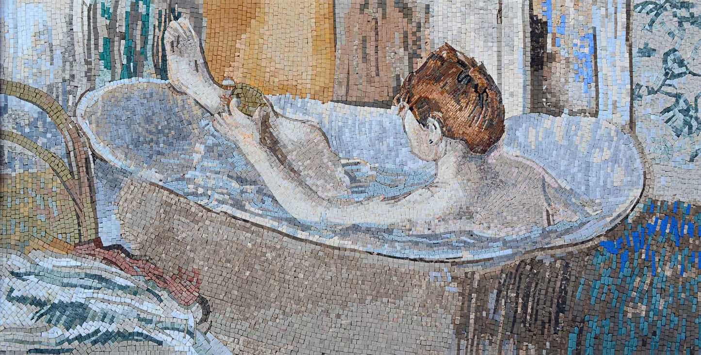 Pablo Picasso Blue Room" - Mosaic Art Reproduction"