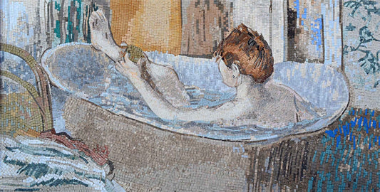 Pablo Picasso Blue Room" - Mosaic Art Reproduction"