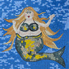 Indigo Mermaid - Mosaic Wall Art