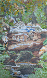 Twin Bells Mountain Scene Mosaic
