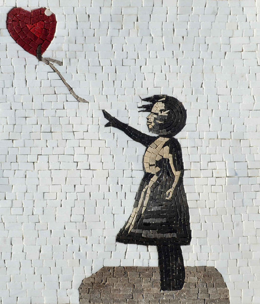 Banksy Mosaic Reproduction - Girl with a Balloon