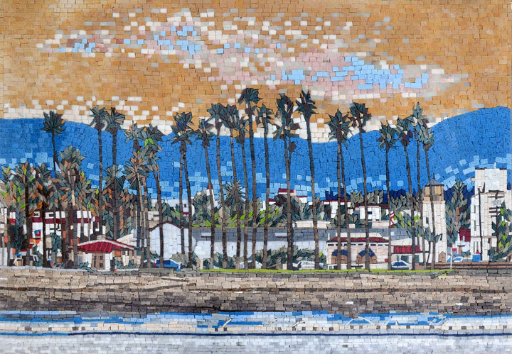 Landscape Mosaic Art -Santa Barbara