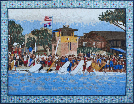 Mosaic Artwork - The Surf Spot