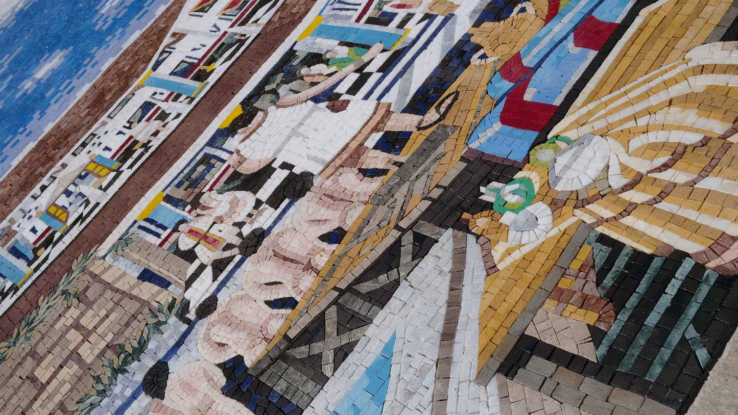 Ancient Roman Marketplace - Mosaic Wall Art