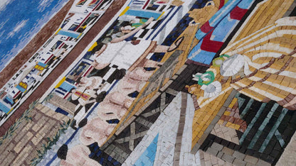 Ancient Roman Marketplace - Mosaic Wall Art