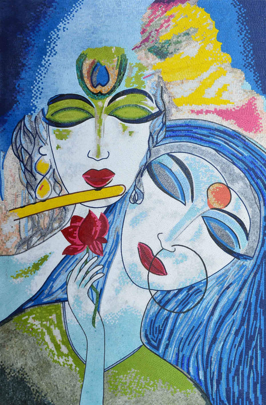 Listening to Music - Mosaic Art