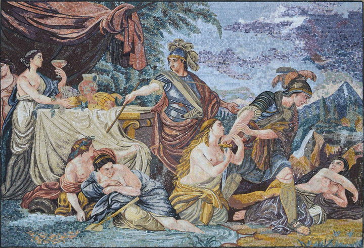 Louis-Jean-Francois Lagreneee Artwork - Mosaic Reproduction