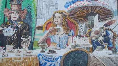 Alice in Wonderland - Tea Party Mosaic