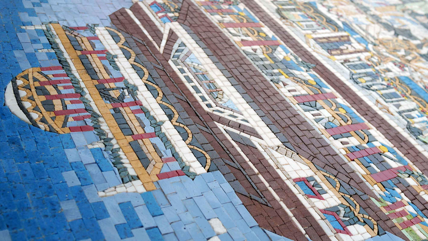 Ancient Town Architecture - Mosaic Art