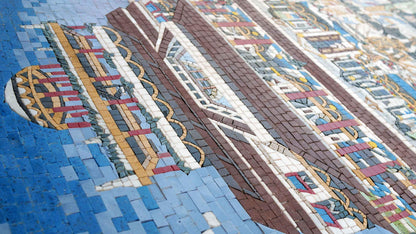 Ancient Town Architecture - Mosaic Art