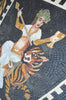 Bacchus and the Tiger - Mosaic Art