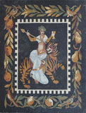 Bacchus and the Tiger - Mosaic Art