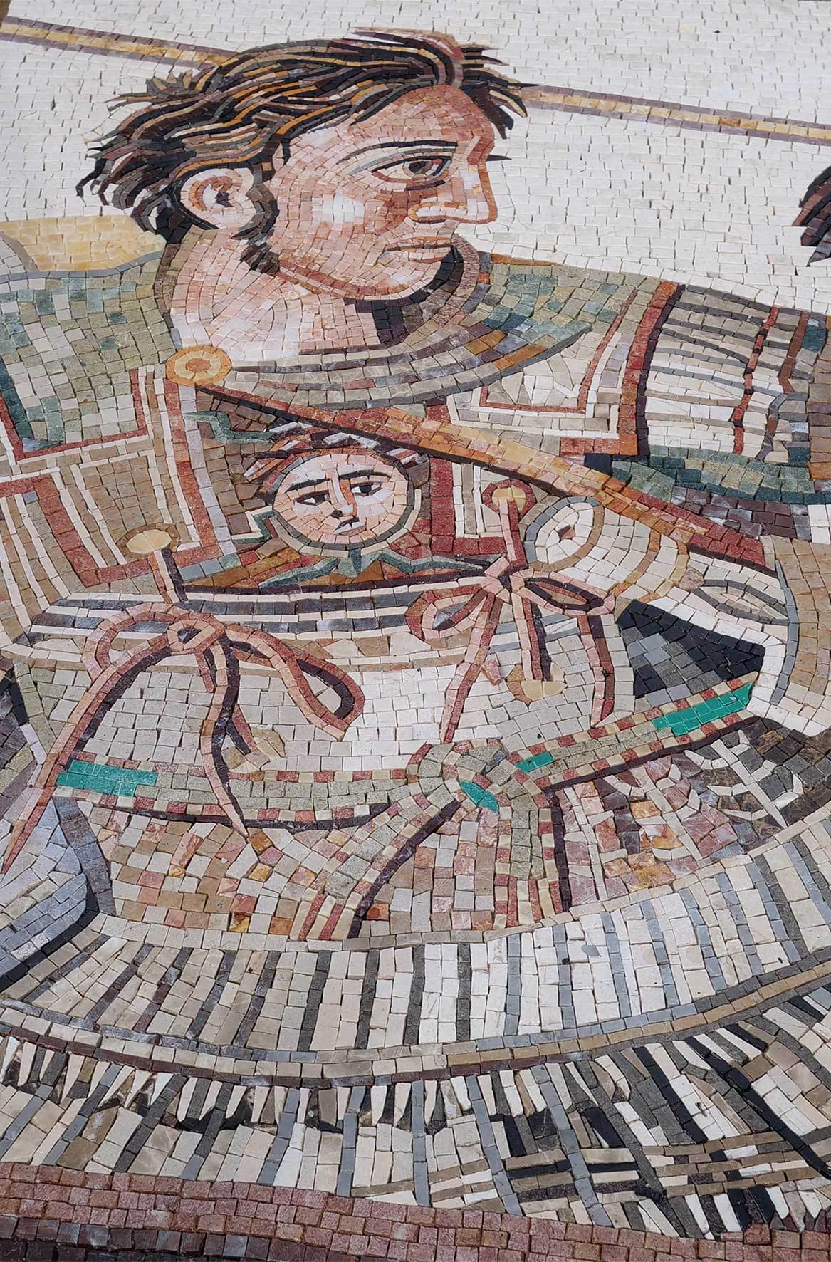 Alexander the Great Mosaic Art Reproduction