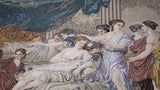 Mosaic Art Reproduction -  Women in Classical Dress Attending a Young Bride