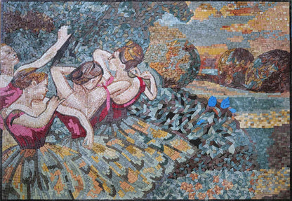 Four Dancers Mosaic Reproduction