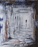 Abstract Mosaic Artwork - The Man in the Hallway