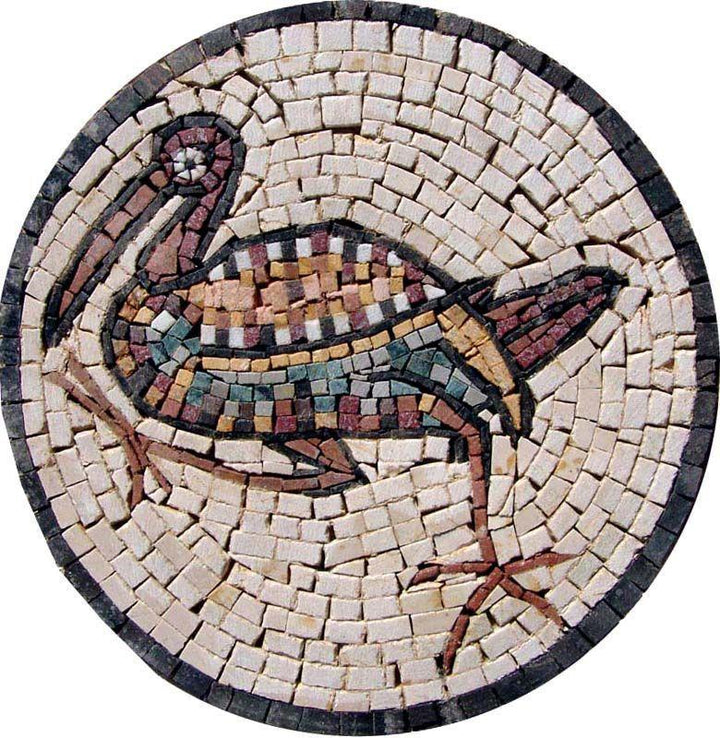 Mosaic Medallion - Duck Stone