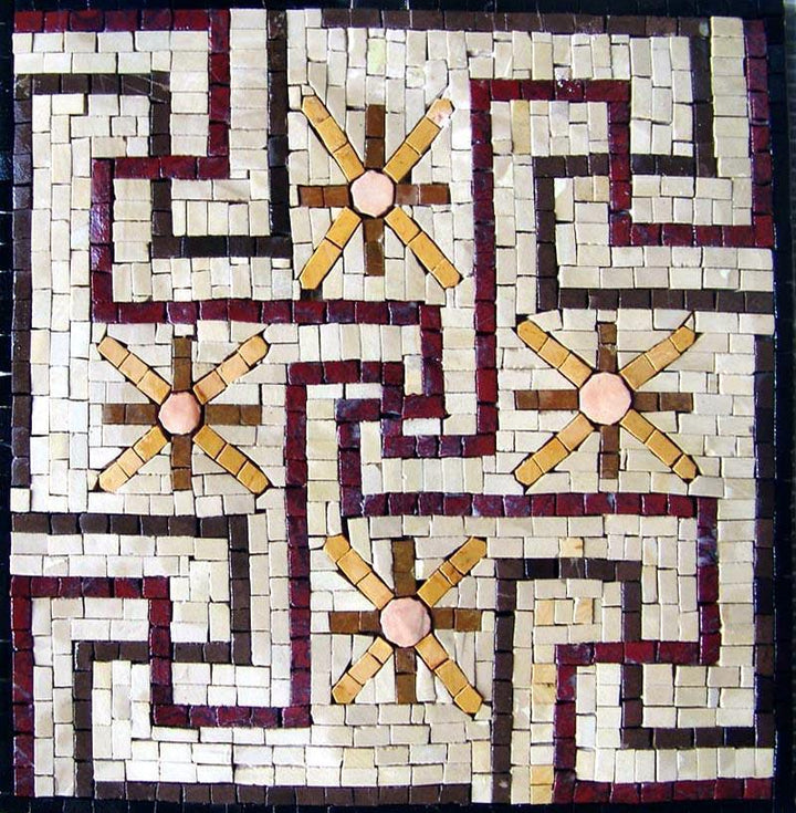 Accent Mosaic of a geometric pattern
