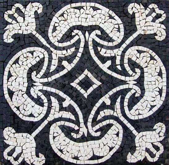 Black/White Mosaic - Heart of Herat