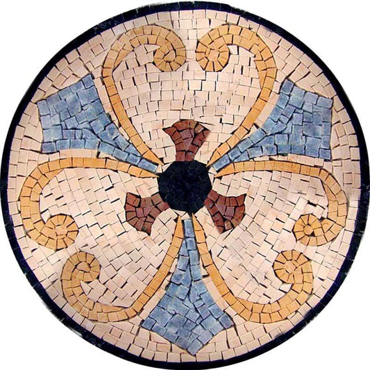 Mosaic Artwork - Romantic Rosebay