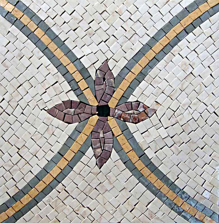 Mosaic Wall Tiles - Hydrangea Ribbons