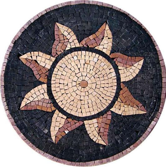 Round Flower Mosaic - Girasole