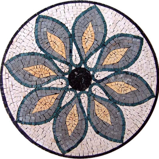 Mosaic Flower Medallion - Valeria