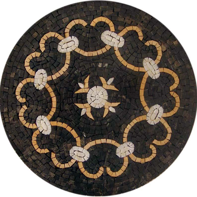 Round Geometric Mosaic - Infinity